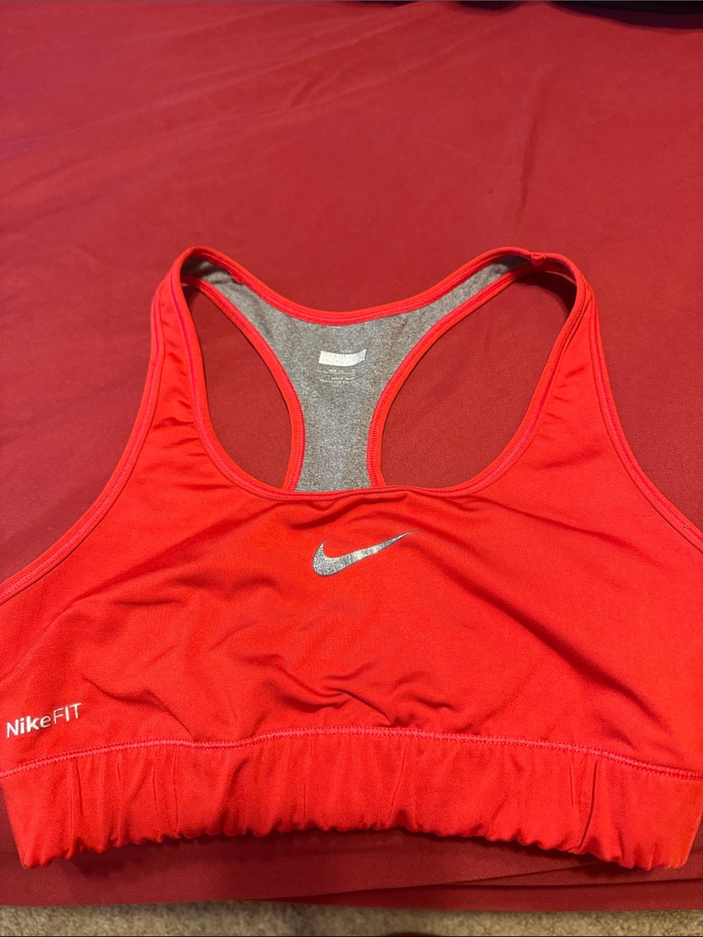 Women’s Nike DryFit Sportd Bra - Red